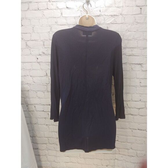 DG2 by Diane Gilman Navy Medium 100% Rayon Blouse - Picture 5 of 5